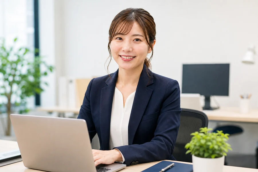 相談サポート担当の女性スタッフ